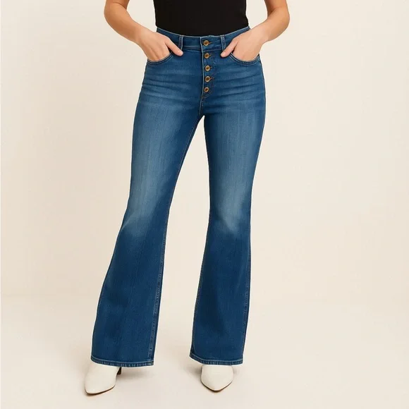 LOFT High Rise Blue Jeans - 28 - Picture 6 of 13